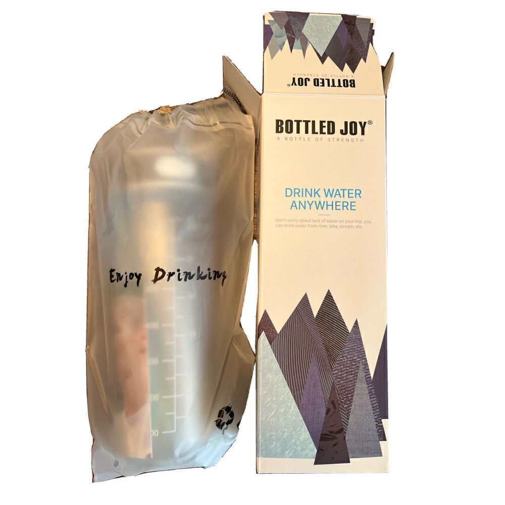 BOTTLED JOY Water Bottle, BPA Free Water Bottle Leak-Proof Drinking 1 QT